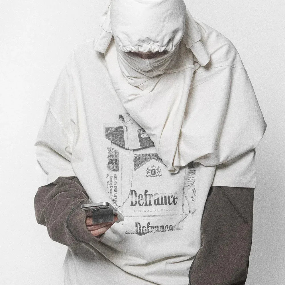 Antisocial Flavor White T-Shirt - ARNODEFRANCE - VENTURER