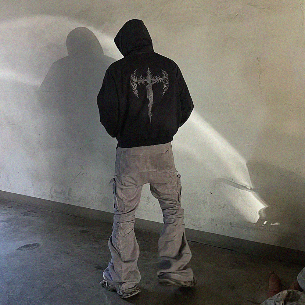 Trinity Distressed Hoodie - adonisorbitproject - VENTURER