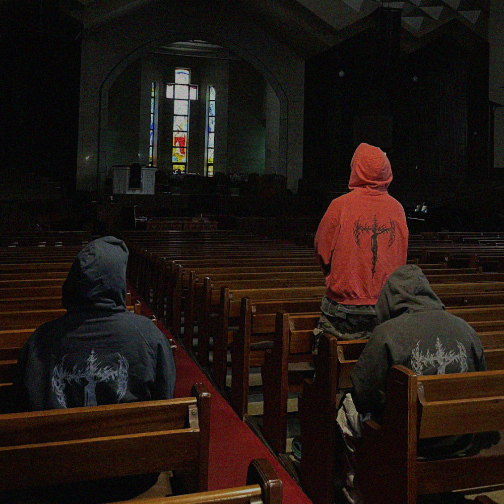 Trinity Distressed Hoodie - adonisorbitproject - VENTURER