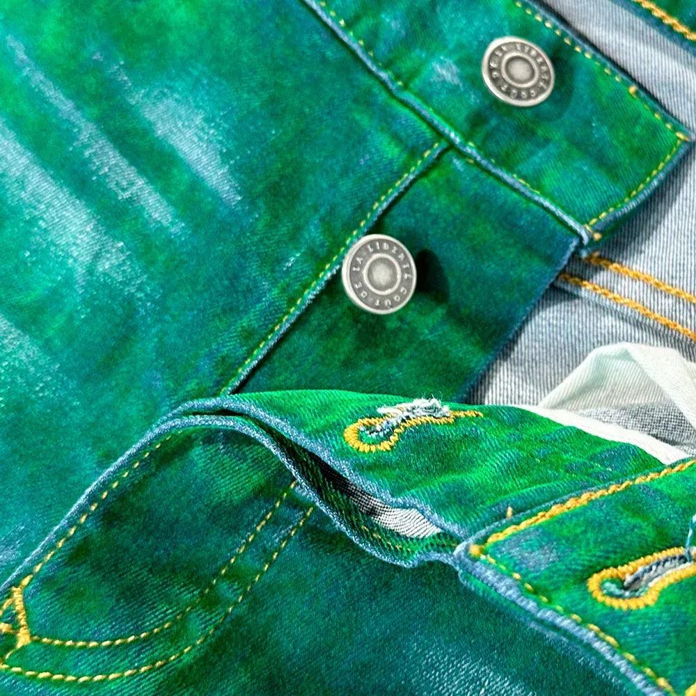 Jimmy Stretch Suede Denim Flare - Cout De La Liberte - VENTURER