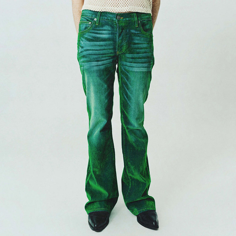 Jimmy Stretch Suede Denim Flare