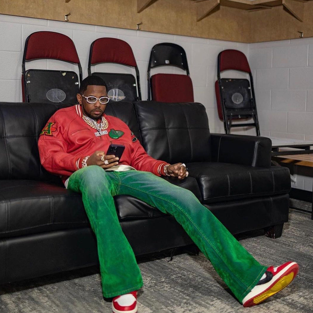 Jimmy Stretch Suede Denim Flare