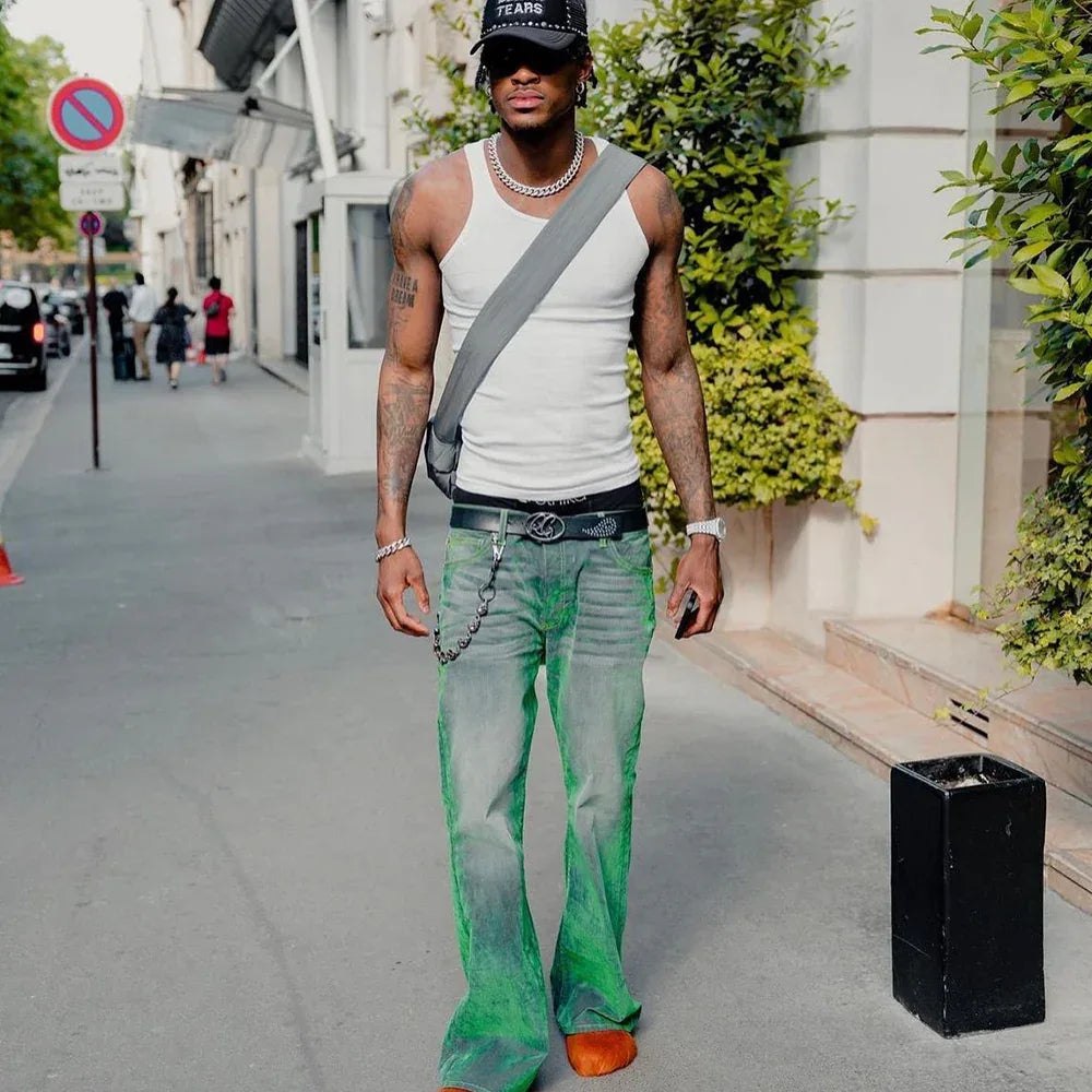 Jimmy Stretch Suede Denim Flare - Cout De La Liberte - VENTURER