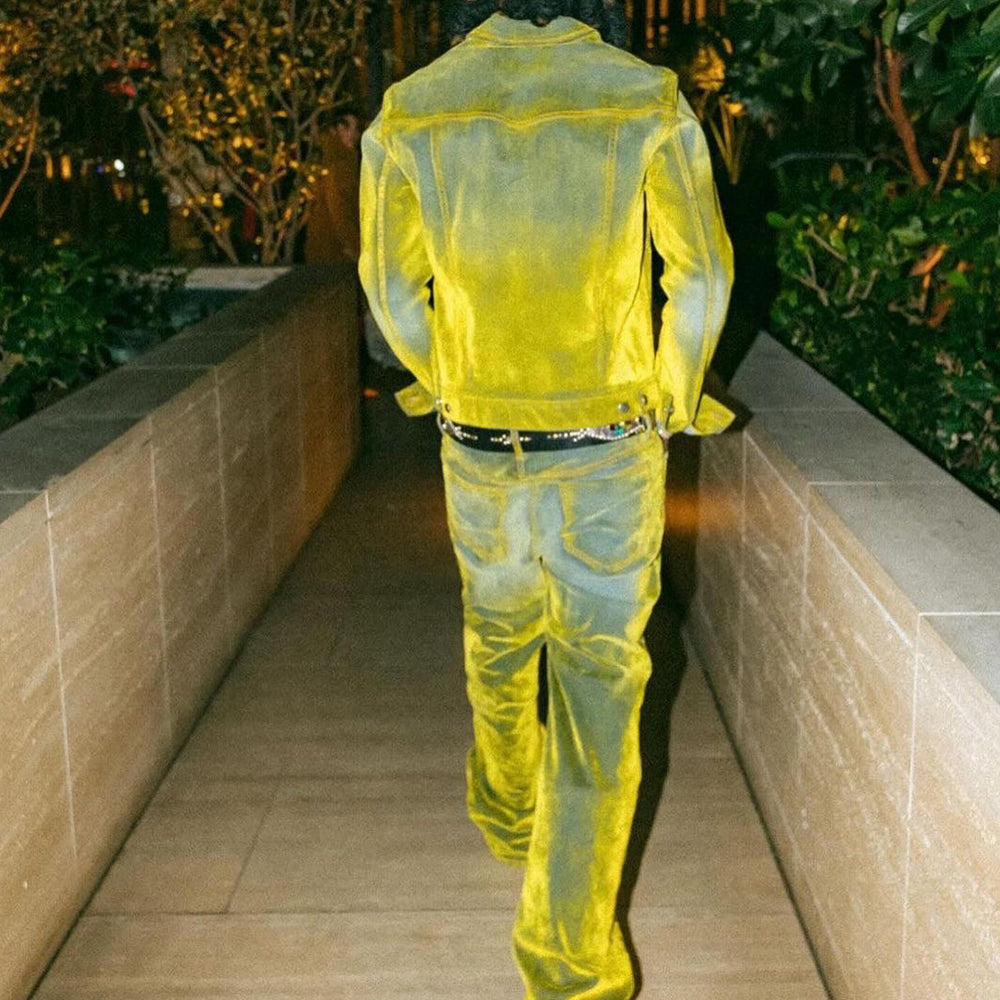 Jimmy Stretch Suede Denim Flare