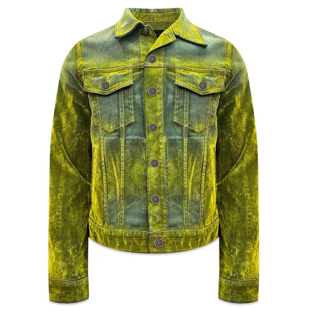 Jonny Stretch Suede Denim Trucker Jacket - Cout De La Liberte - VENTURER