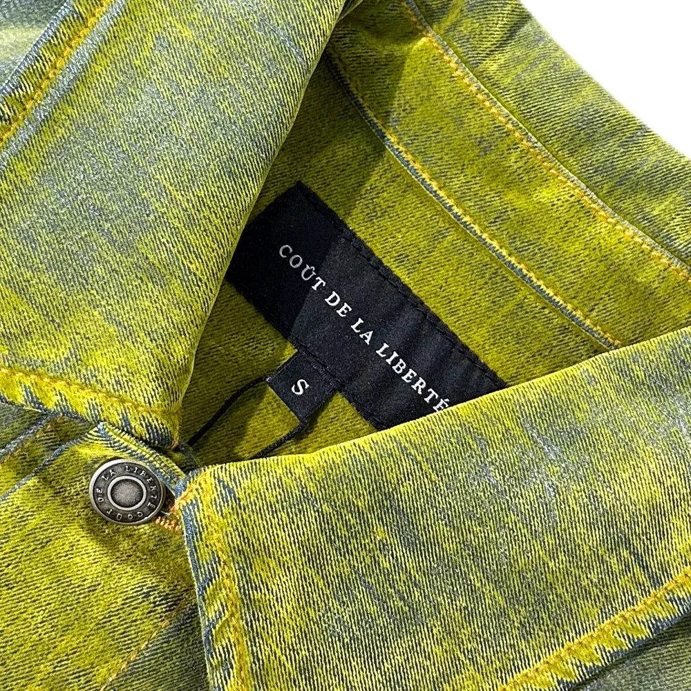 Jonny Stretch Suede Denim Trucker Jacket - Cout De La Liberte - VENTURER