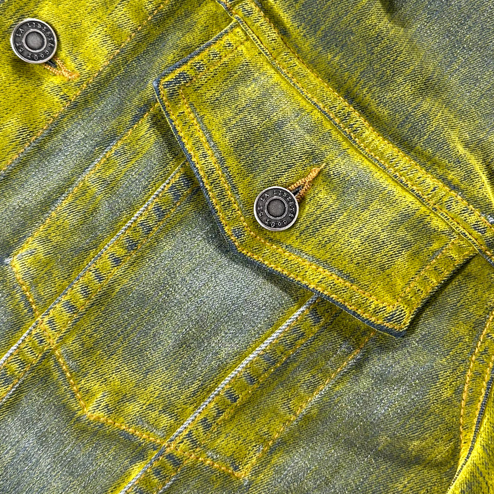 Jonny Stretch Suede Denim Trucker Jacket