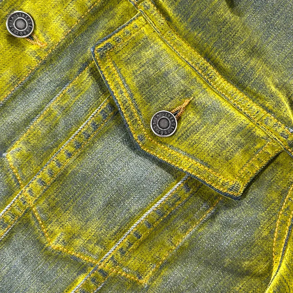 Jonny Stretch Suede Denim Trucker Jacket - Cout De La Liberte - VENTURER