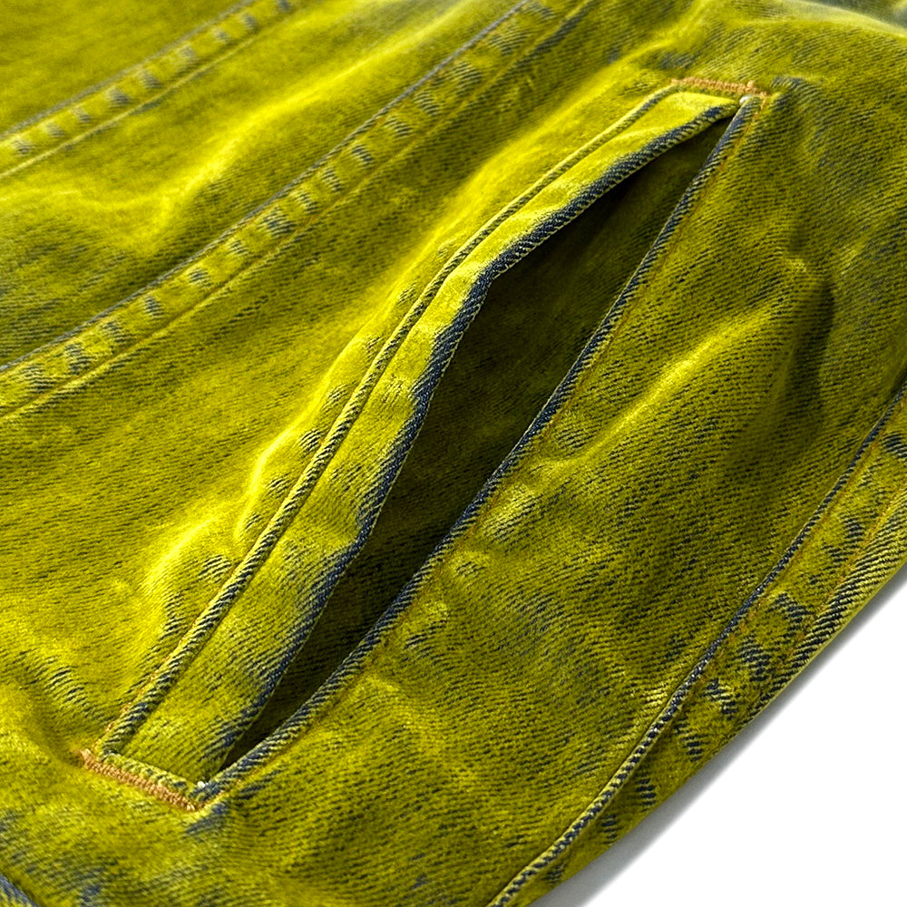 Jonny Stretch Suede Denim Trucker Jacket