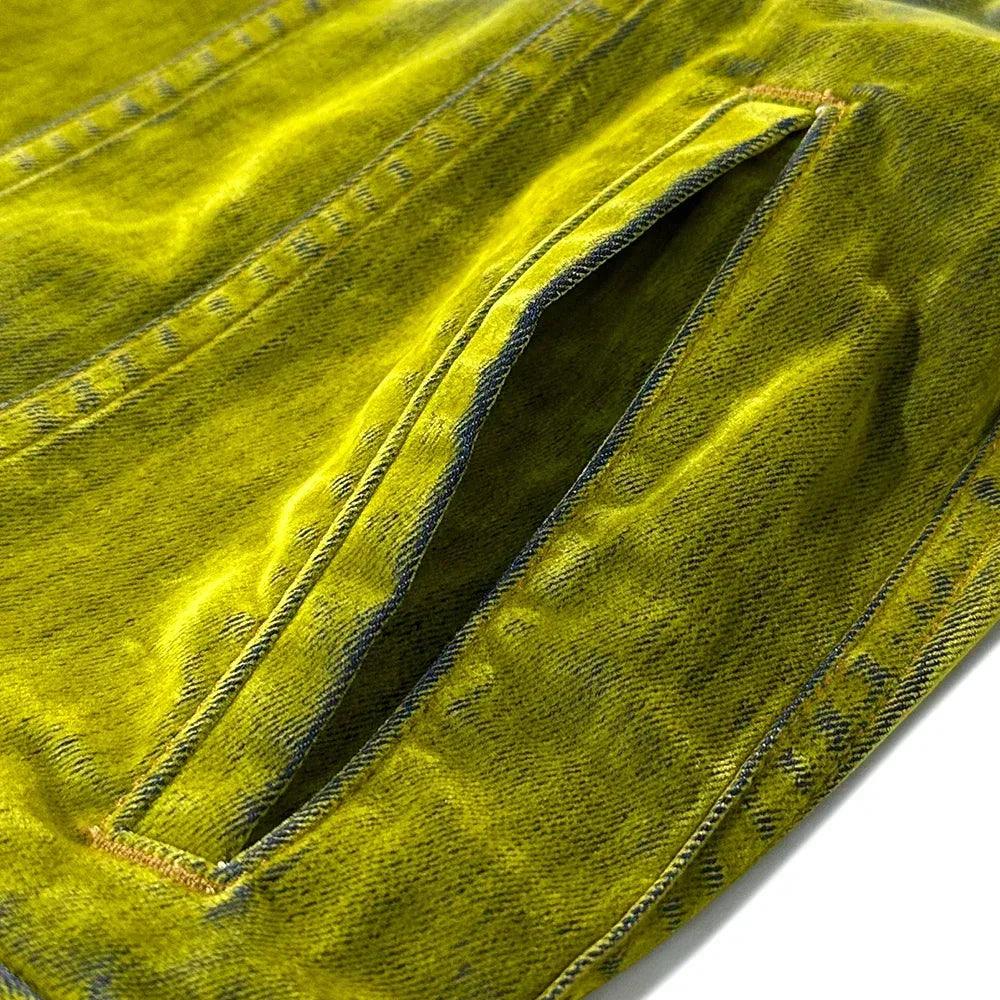 Jonny Stretch Suede Denim Trucker Jacket - Cout De La Liberte - VENTURER