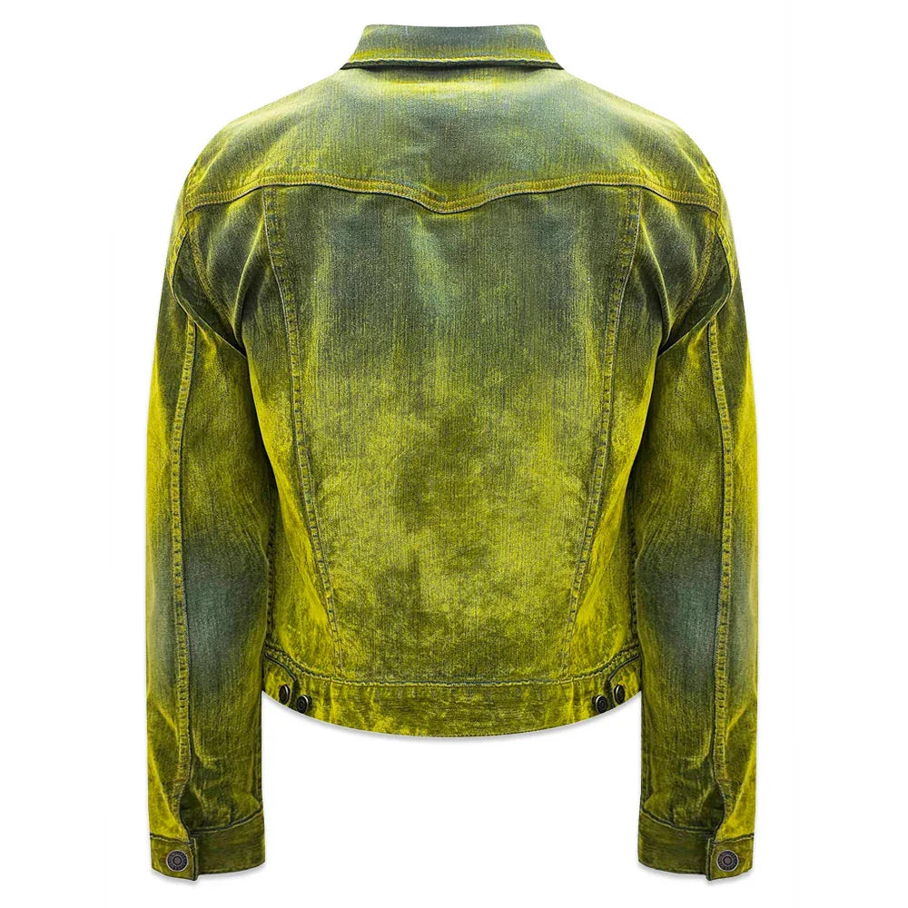 Jonny Stretch Suede Denim Trucker Jacket - Cout De La Liberte - VENTURER