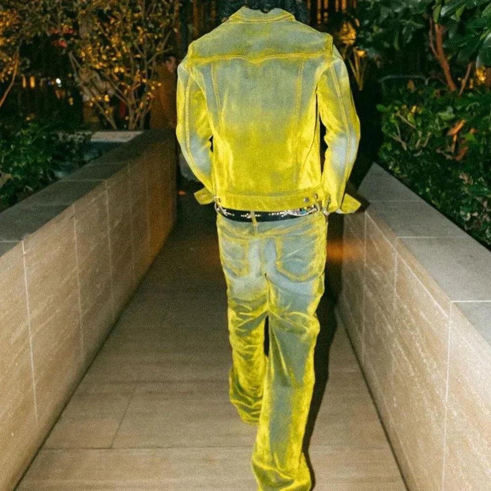 Jonny Stretch Suede Denim Trucker Jacket - Cout De La Liberte - VENTURER