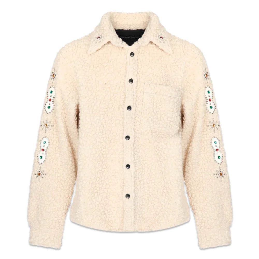 Tommy Embellished Wool Oversize Shirt - Cout De La Liberte - VENTURER