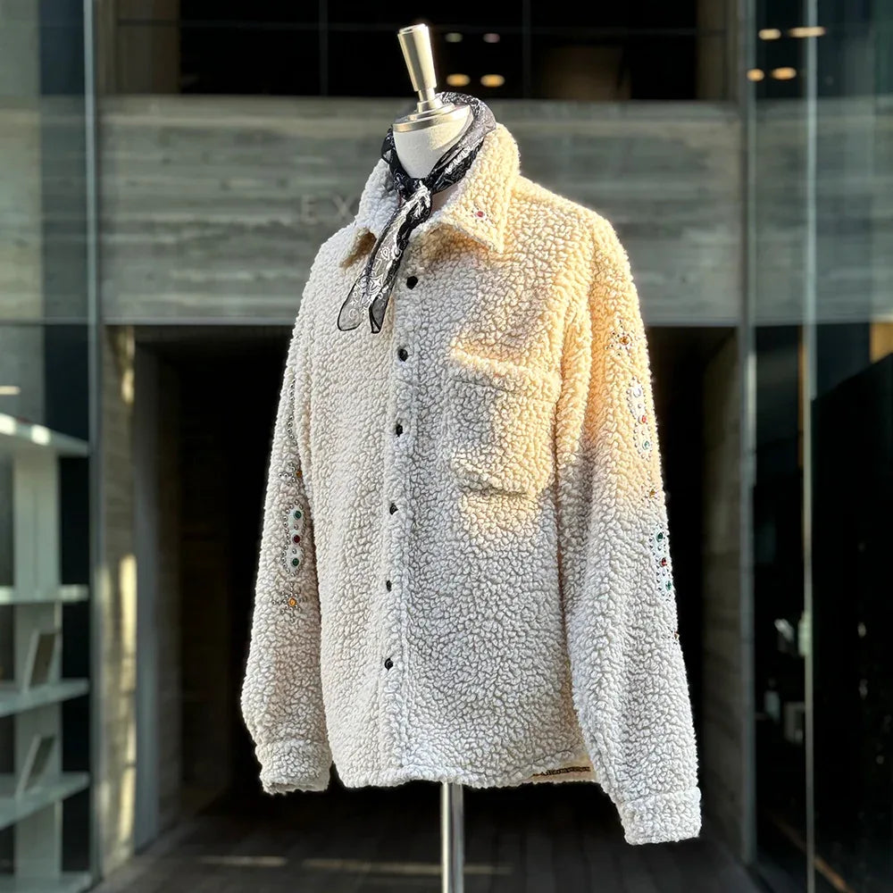 Tommy Embellished Wool Oversize Shirt - Cout De La Liberte - VENTURER