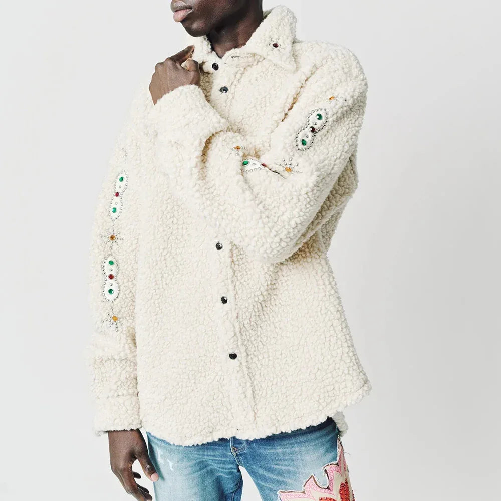 Tommy Embellished Wool Oversize Shirt - Cout De La Liberte - VENTURER