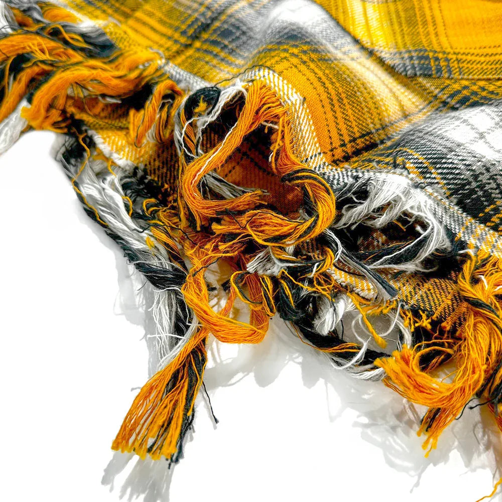 Double Eye Patch Leather Check Shirt - GLACIERBOY - VENTURER