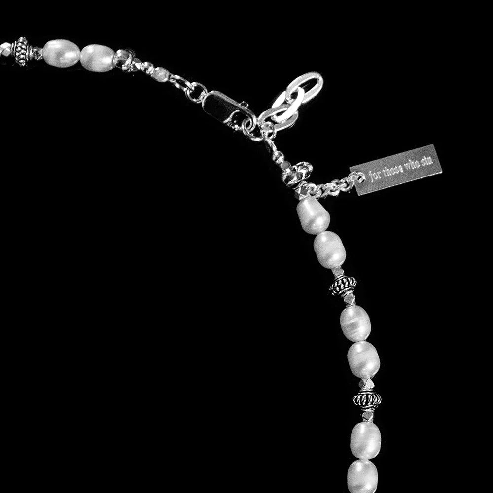 Ridged Pearl Necklace - FOR THOSE WHO SIN - VENTURER
