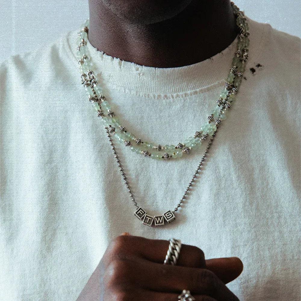 FTWS Block Charm Necklace - FOR THOSE WHO SIN - VENTURER