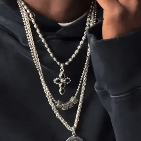 FTWS Block Charm Necklace - FOR THOSE WHO SIN - VENTURER