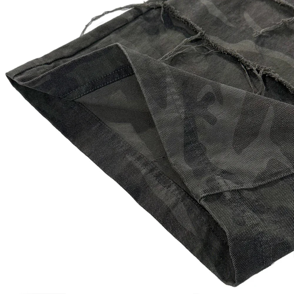 Camo Denim Pants - BLR BLUER - VENTURER