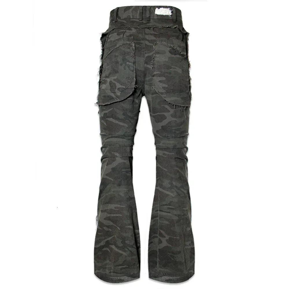 Camo Denim Pants - BLR BLUER - VENTURER