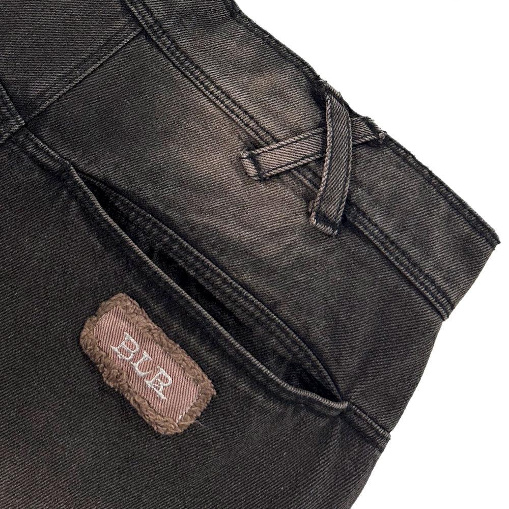 Overdyed Multi Pocket Cargo Denim Pants - BLR BLUER - VENTURER