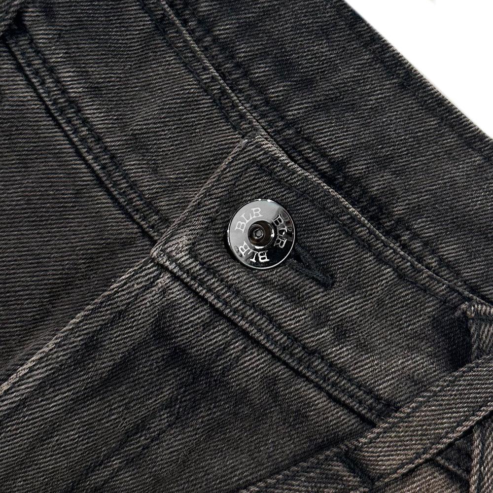 Overdyed Multi Pocket Cargo Denim Pants - BLR BLUER - VENTURER
