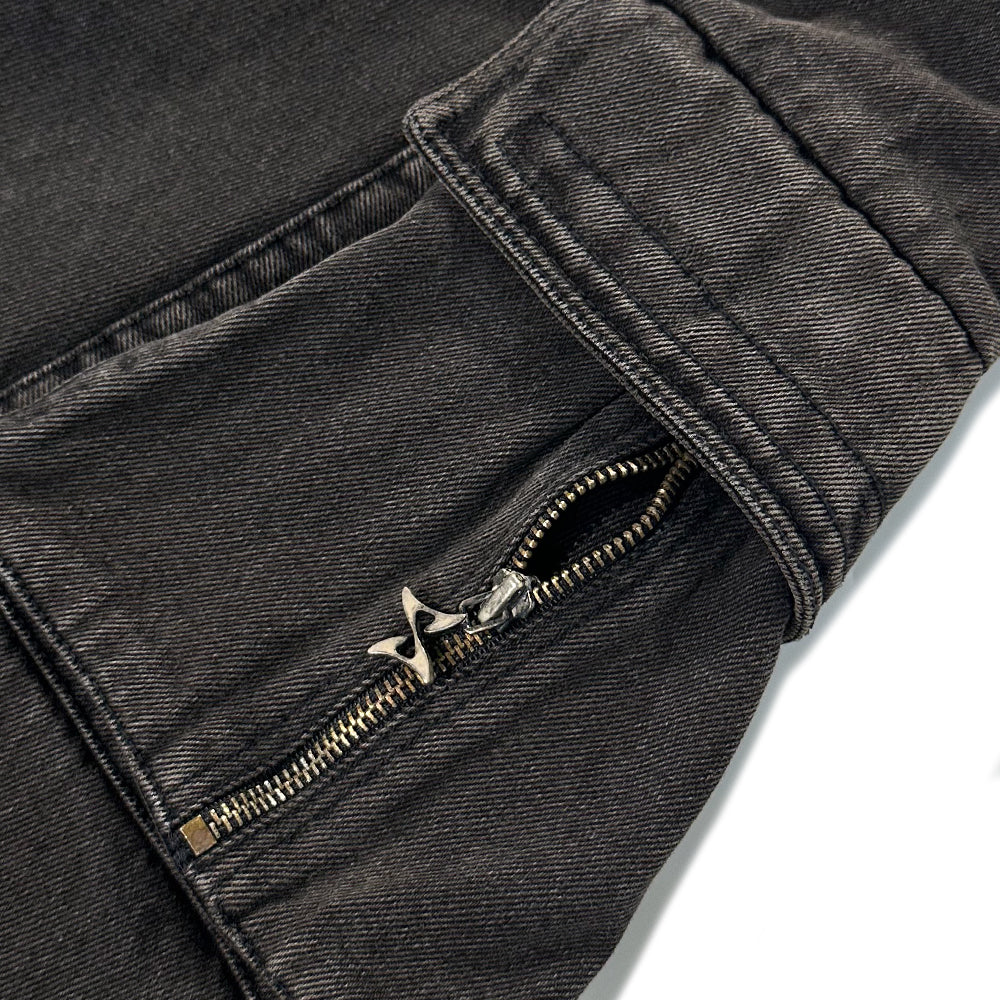 Overdyed Multi Pocket Cargo Denim Pants