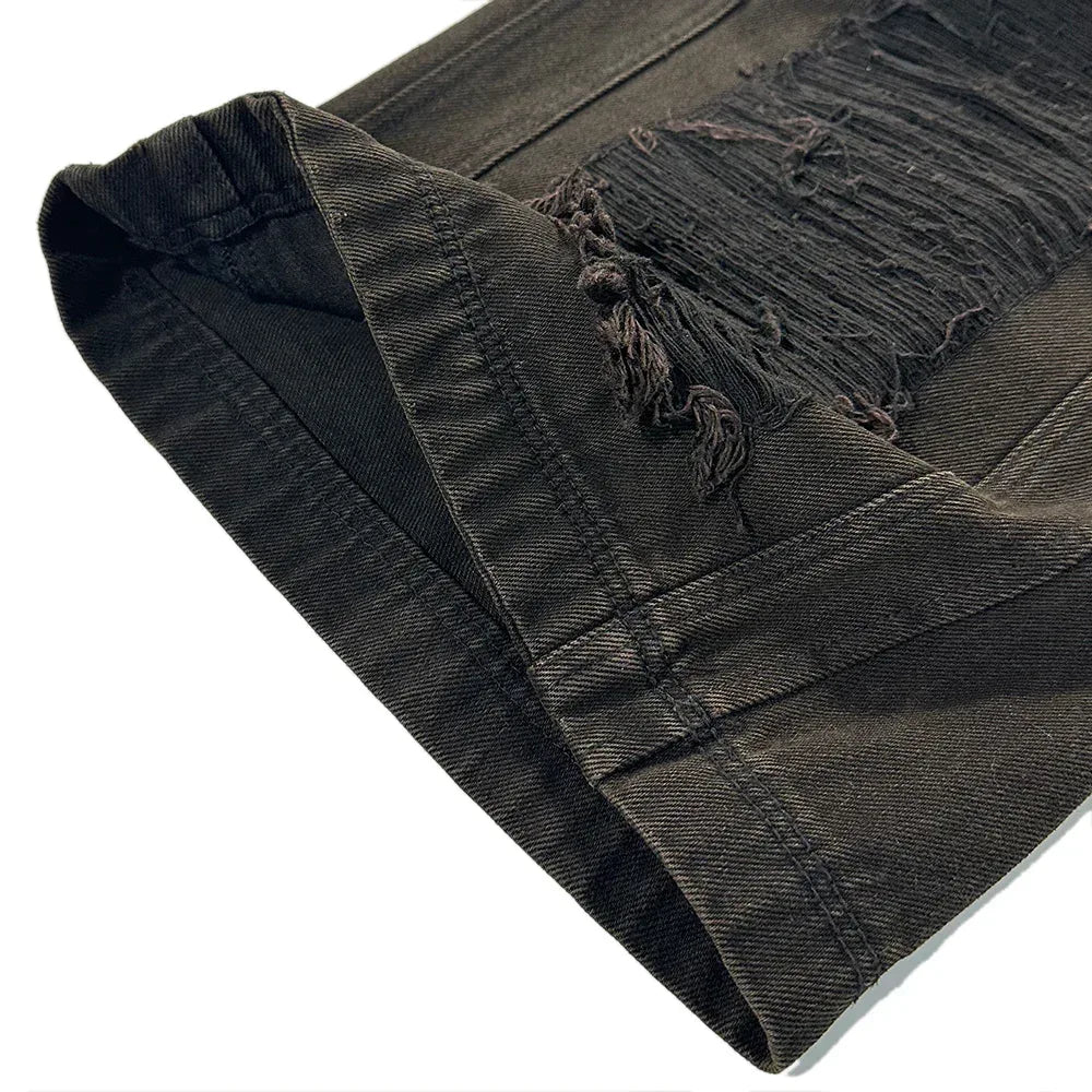Destroyed Hidden Pocket Carpenter Pants - BLR BLUER - VENTURER