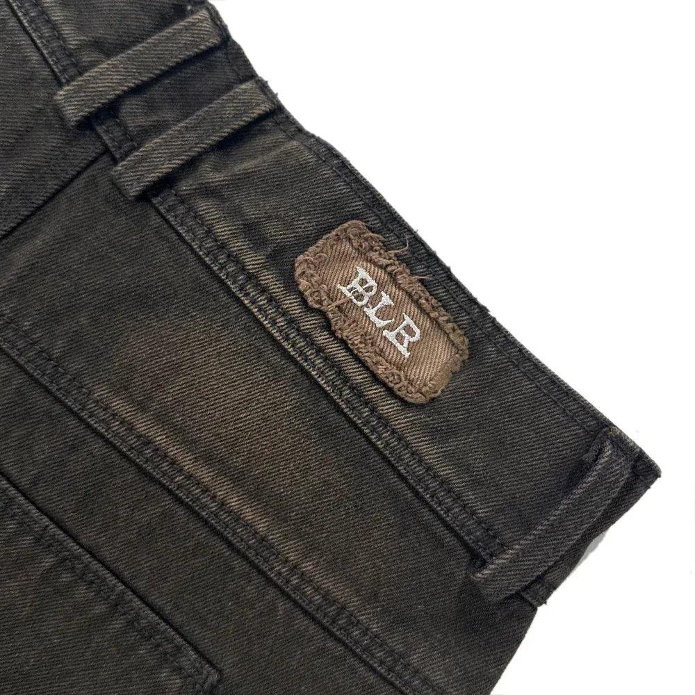 Destroyed Hidden Pocket Carpenter Pants - BLR BLUER - VENTURER