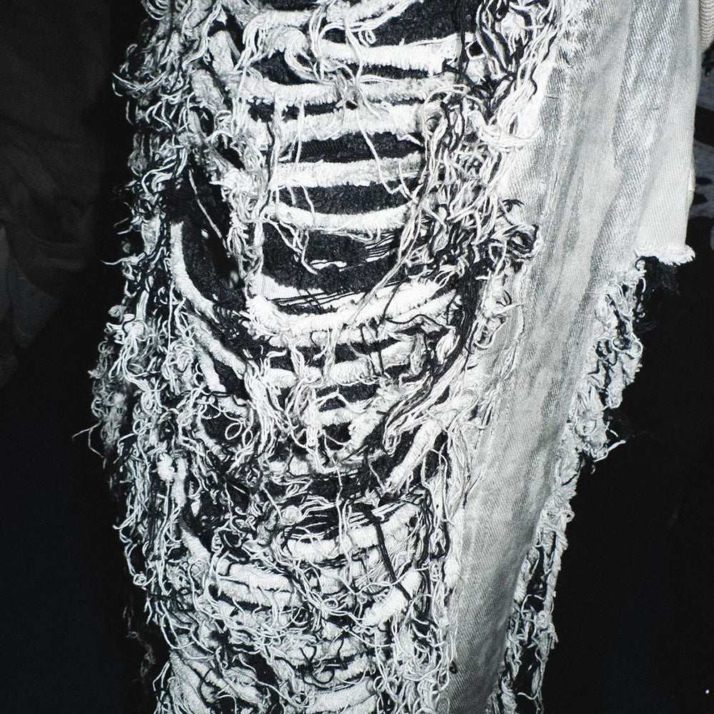 Damaged Double Grunge Denim Pants