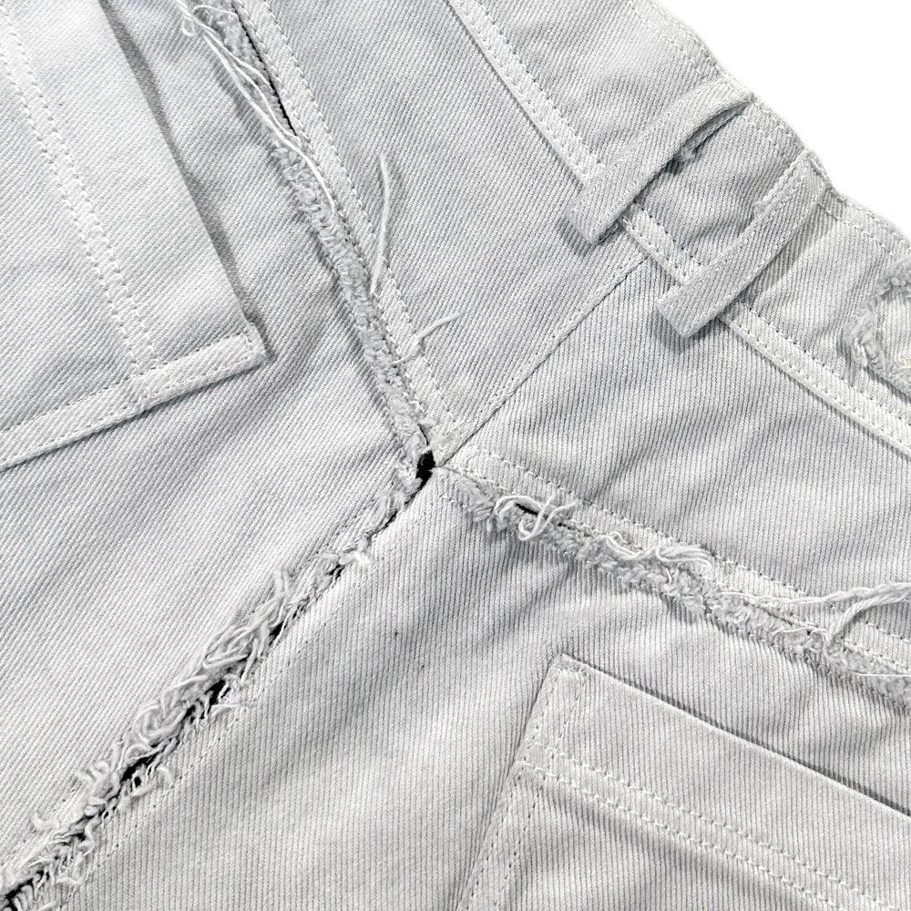 Damaged Double Grunge Denim Pants - BLR BLUER - VENTURER