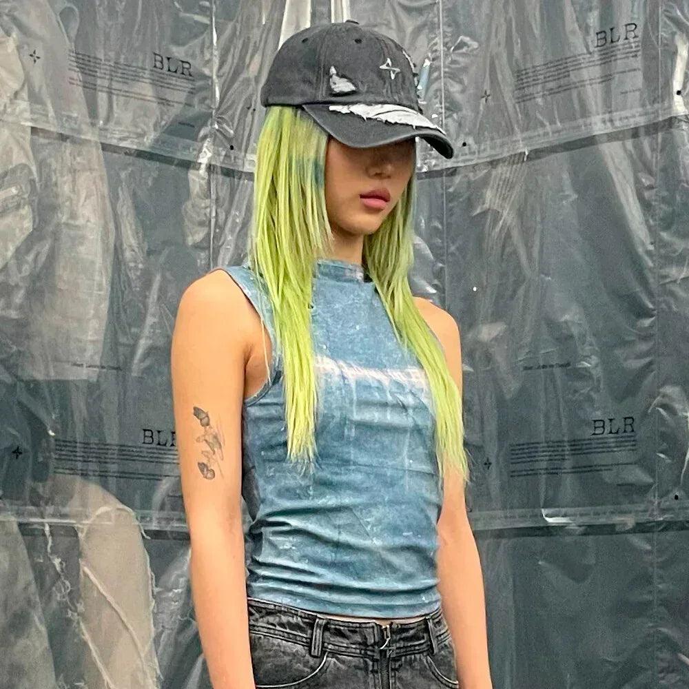 Grunge Denim Cap - BLR BLUER - VENTURER