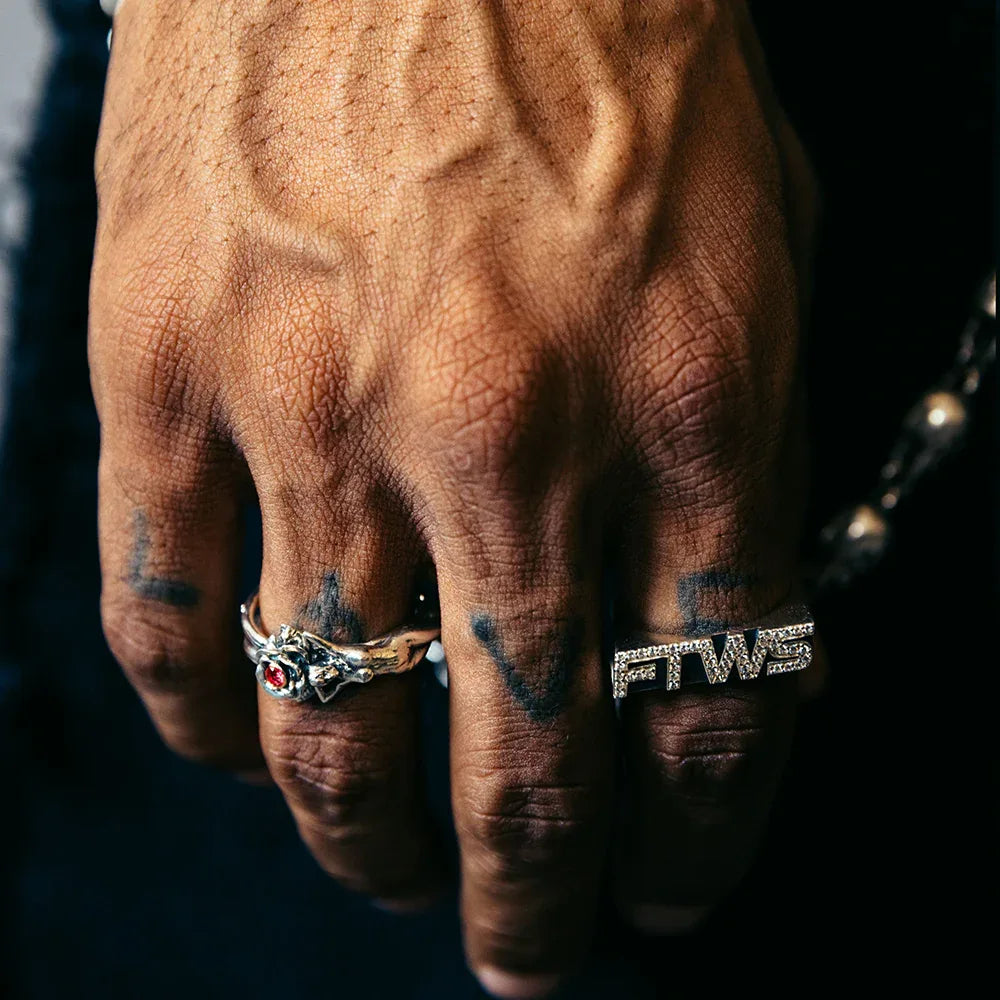 Speed Ring with CZ stones - FOR THOSE WHO SIN - VENTURER