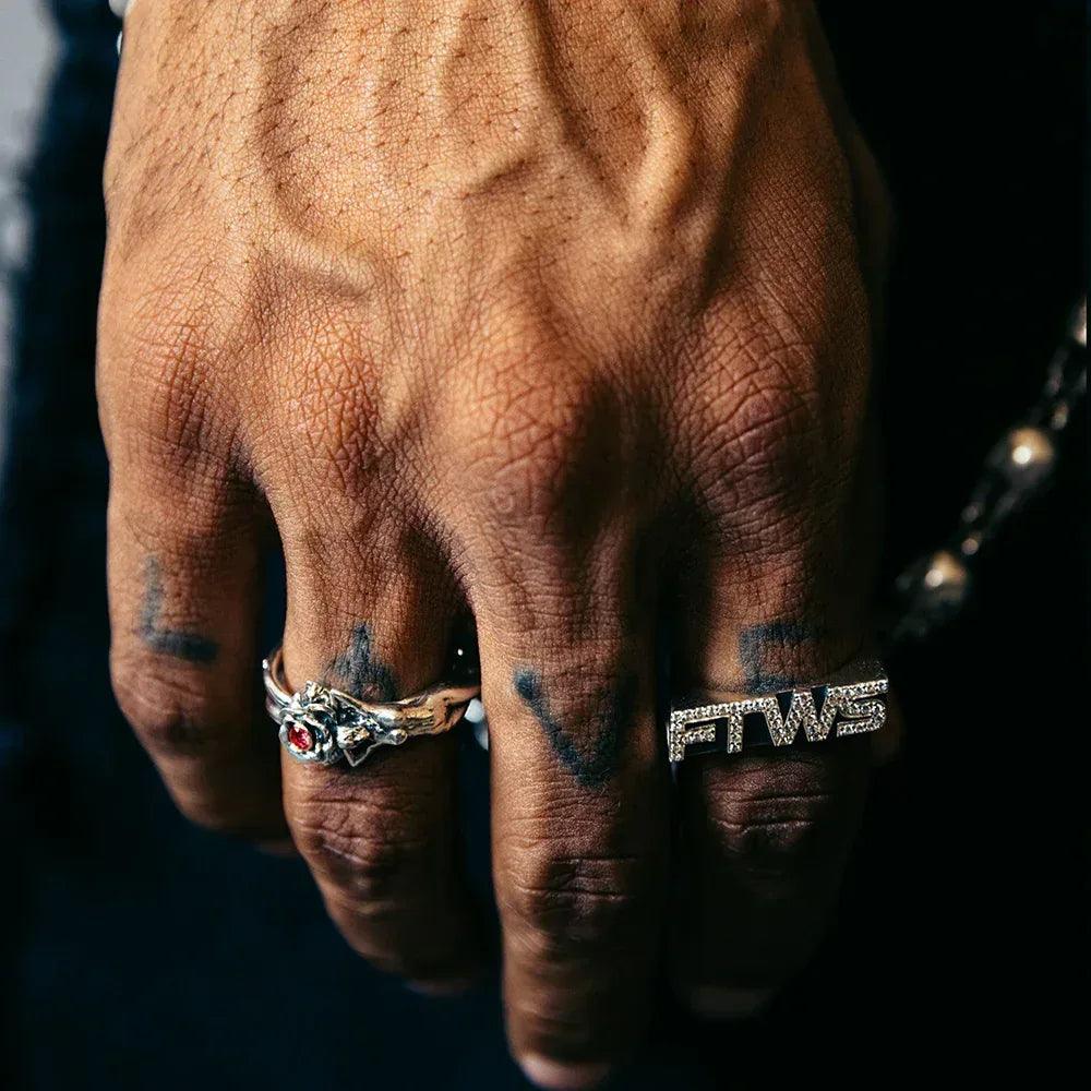 Speed Ring with CZ stones - FOR THOSE WHO SIN - VENTURER