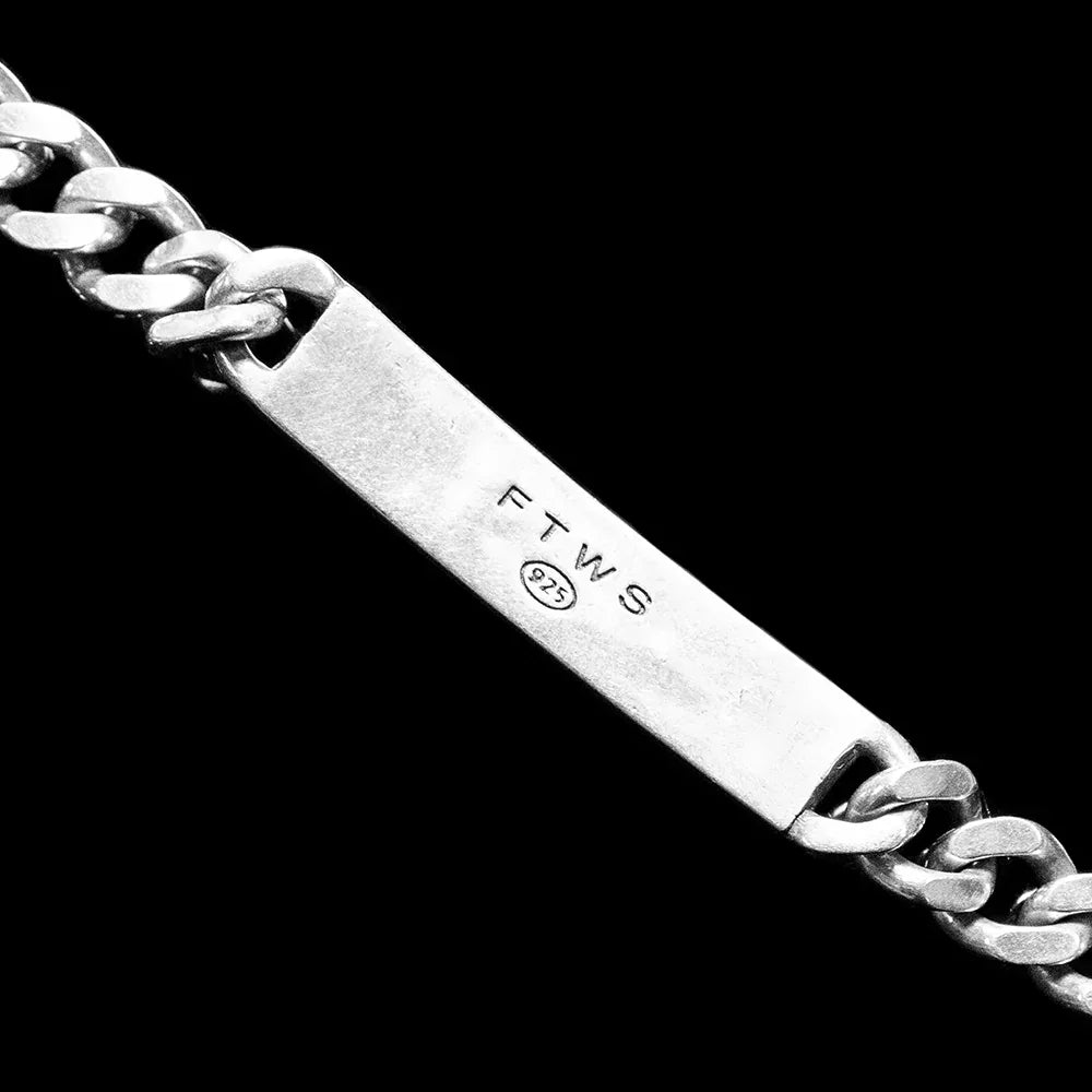 ID Bracelet with CZ stones - FOR THOSE WHO SIN - VENTURER