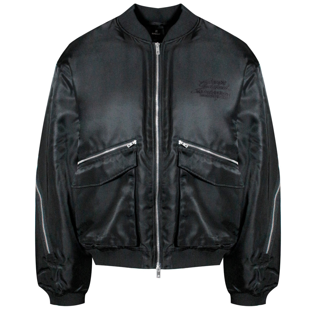 Zip Back Bomber Jacket