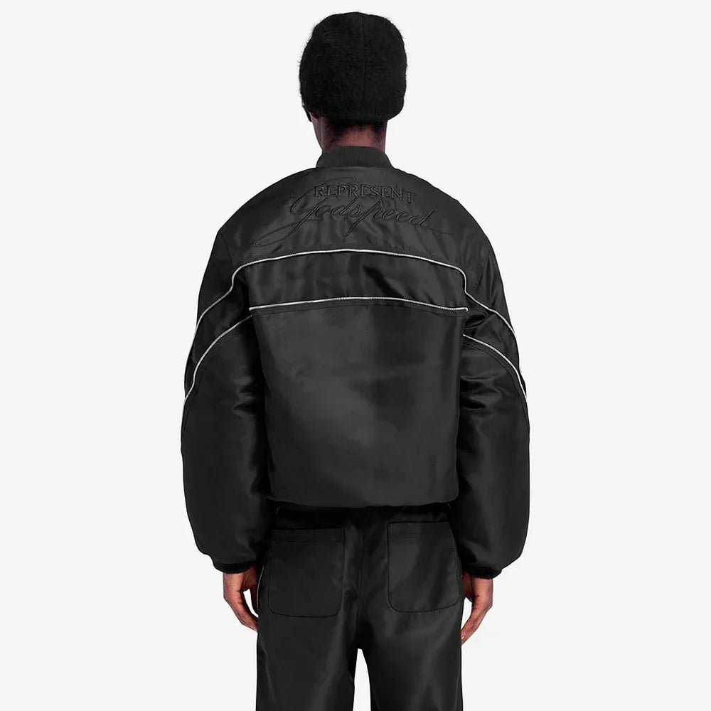 Zip Back Bomber Jacket - REPRESENT - VENTURER