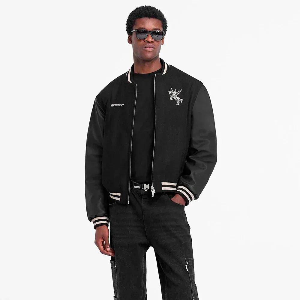 Mascot Wool Varsity Jacket - REPRESENT - VENTURER