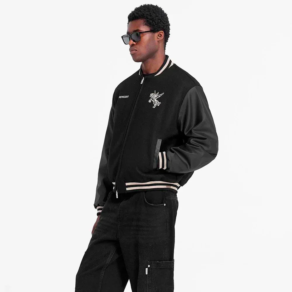 Mascot Wool Varsity Jacket - REPRESENT - VENTURER