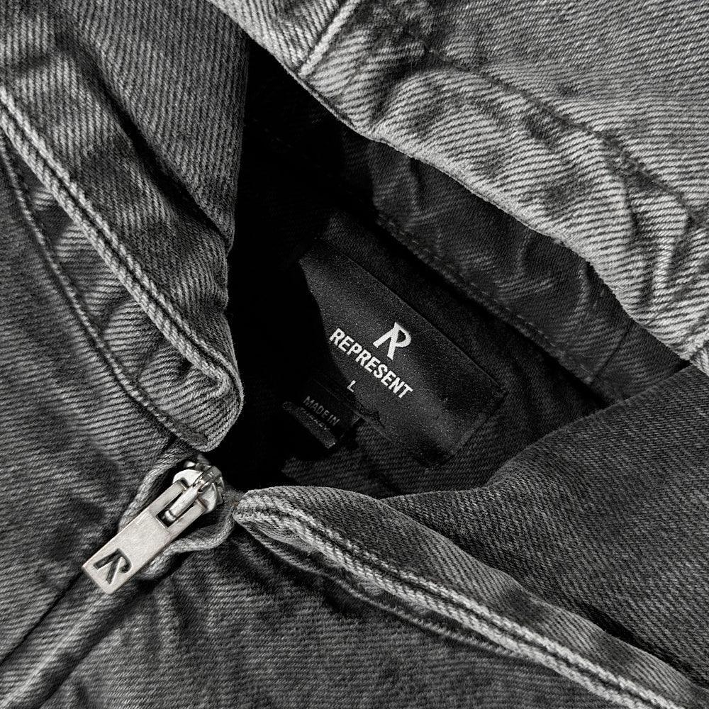 R5 Hooded Denim Bomber - REPRESENT - VENTURER