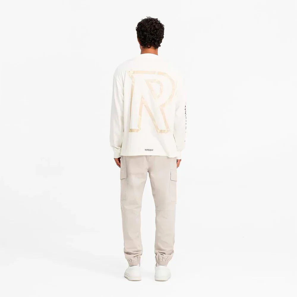 Masking Tape Initial LS T-Shirt - REPRESENT - VENTURER