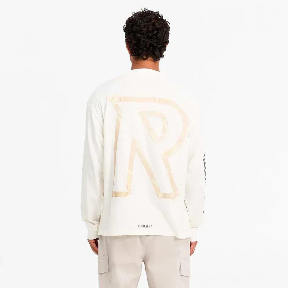 Masking Tape Initial LS T-Shirt - REPRESENT - VENTURER