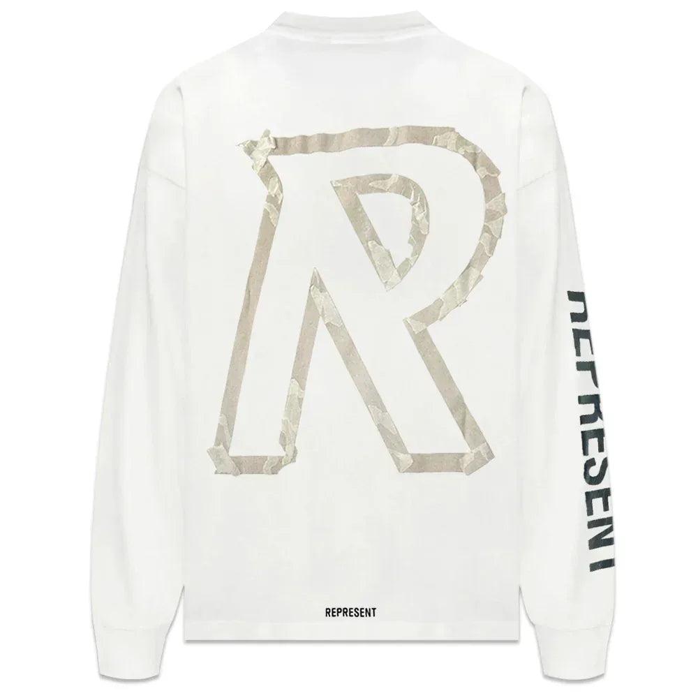 Masking Tape Initial LS T-Shirt - REPRESENT - VENTURER