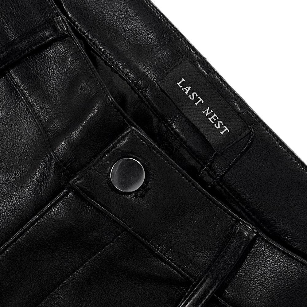 Baggy Leather Cargo Pants - LAST NEST - VENTURER