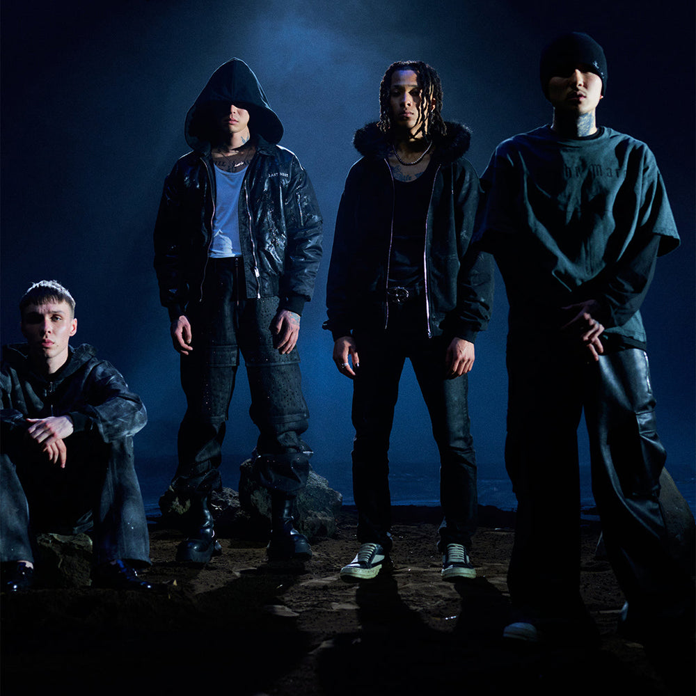 Baggy Leather Cargo Pants