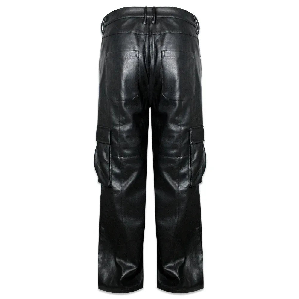 Baggy Leather Cargo Pants - LAST NEST - VENTURER