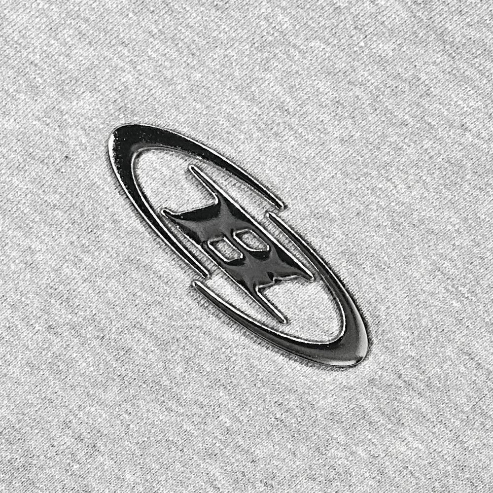 Big Chrome B Black Line Zip Up Hoodie