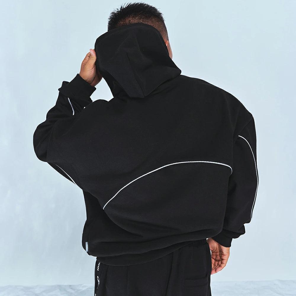 Big Chrome Reflective Line Hoodie