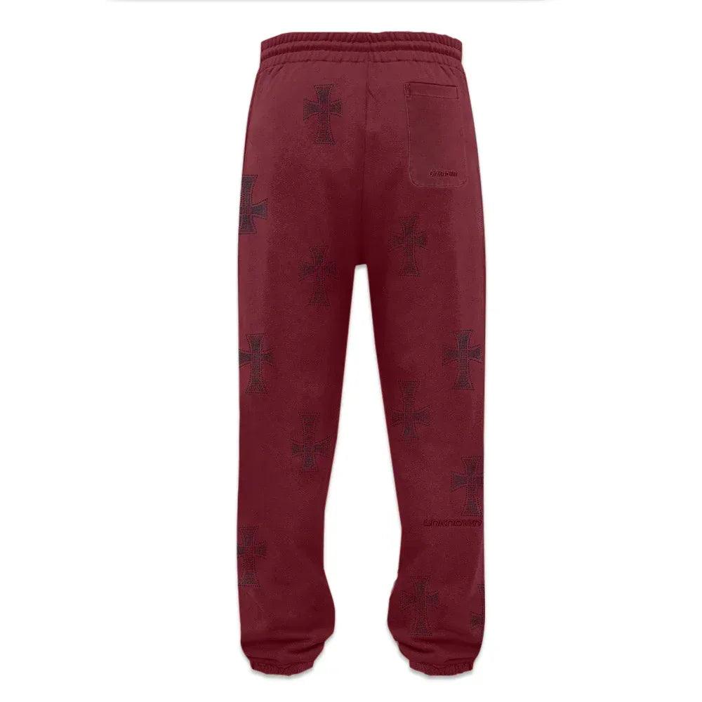 Cross Rhinestone Joggers - UNKNOWN LONDON - VENTURER